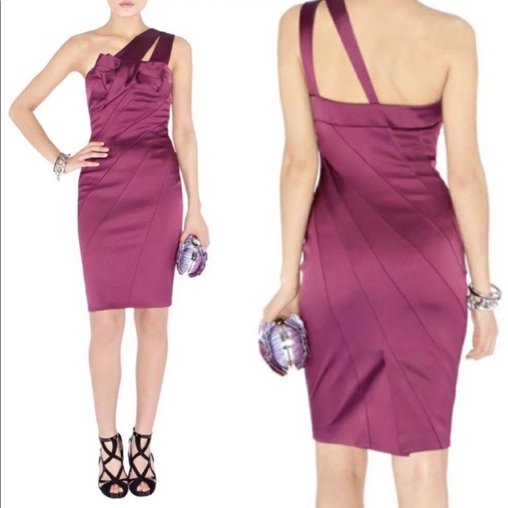 Karen Millen Signature Stretch Satin Dress